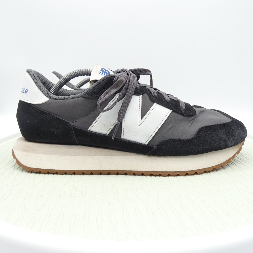 New Balance 237 Charcoal Grey Black White Gum MS237GA Mens 11.5 Womens 13